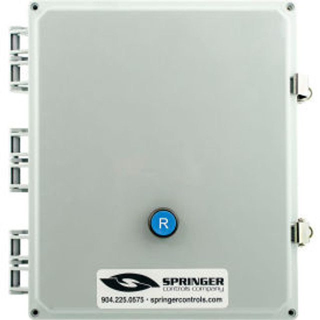 Springer Controls Co. Inc NEMA 4X Enclosed Motor Starter 65A 1PH Remote Start Terminals Reset Button 100-250V 50-60A p/n AF6516R3K-3S
