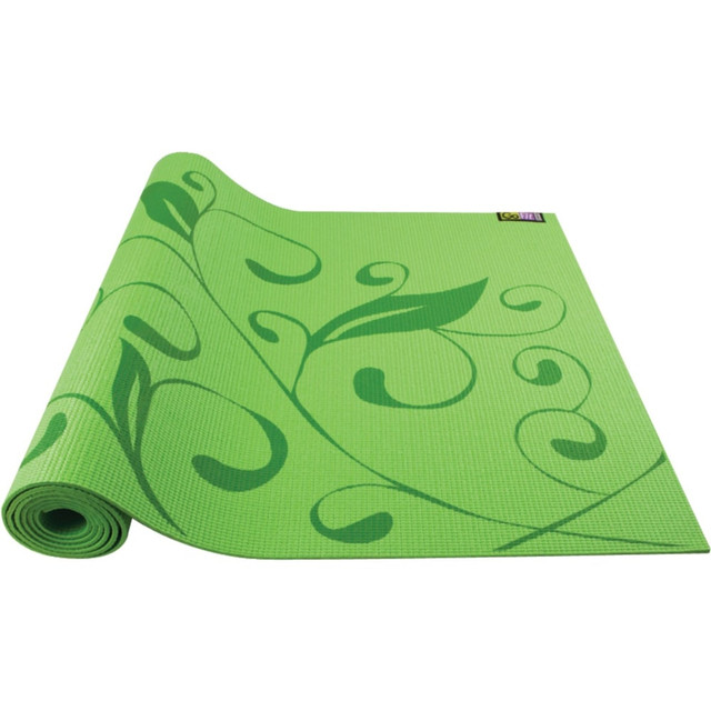 GOFIT L.L.C. GF-PYM-GRN GoFit Exercise Mat - Exercise - 72in Length x 24in Width - Hummingbird Pattern - Green