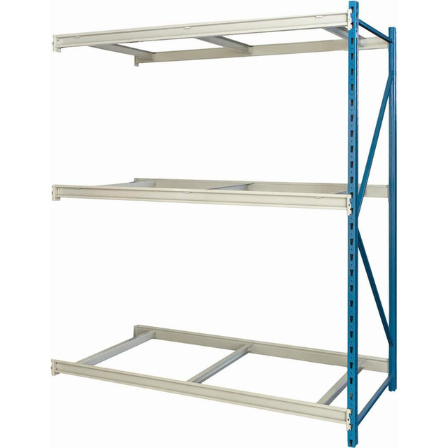Hallowell HBR7248123-3A-P Storage Racks; Rack Type: Bulk Rack Add-On ; Overall Width (Inch): 72 ; Overall Height (Inch): 123 ; Overall Depth (Inch): 48 ; Material: Steel ; Color: Light Gray; Marine Blue