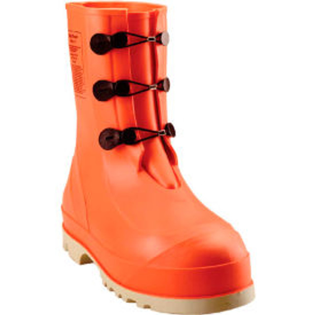 Tingley Rubber Corporation Tingley® 82330 HazProof® Steel Toe Boots Orange/Cream Sure Grip Outsole Size 12 p/n 82330.12