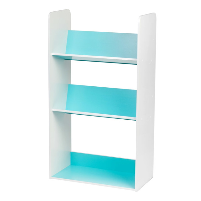 IRIS USA, INC. 596101 IRIS 2-Tier Storage Shelf With Footboard, Blue