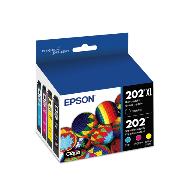 Compatible Epson models: Expression : Home XP-5100.   WorkForce:  WF-2860.  .  Sharp text and vivid color for high-quality results.  Inkjet cartridge gives you outstanding print quality.  Boost your investments with high yield. Enjoy premium quality at a low price.  Comes with a black pigment cartridge and magenta, cyan and yellow dye-color cartridges.  Acid free to stand up to yellowing and fading.  Helps Avoid Waste - Designed for extended use, helping reduce or eliminate material use and potentially save money.  Recycling solution - designed to encourage recycling, helping you divert materials from landfill.