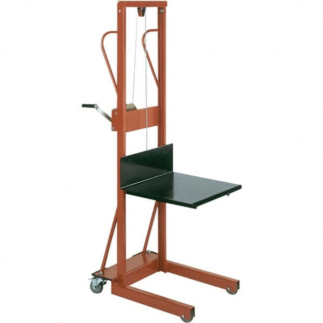 Wesco Industrial Products 260152 500 Lb Capacity, 54" Lift Height, Winch Steel Stacker Manually Operated Lift