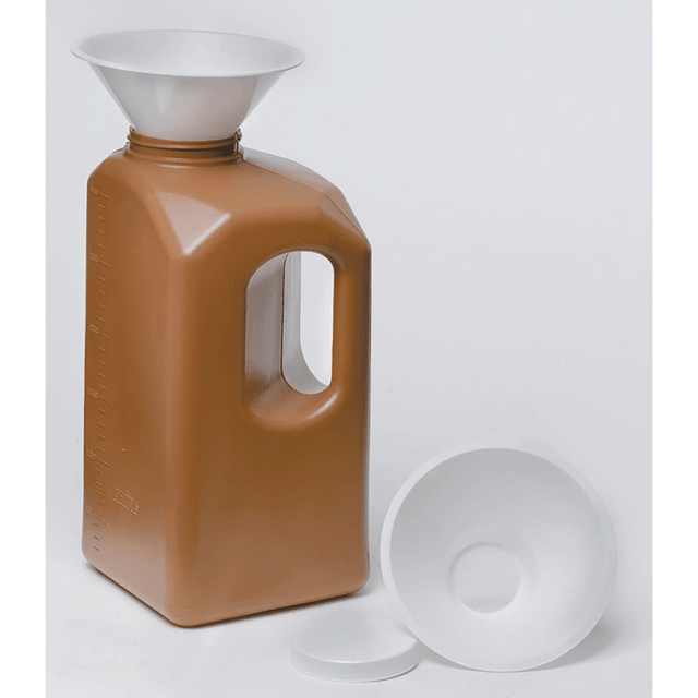 MEDLINE INDUSTRIES, INC. Medline DYND80024  24-Hour Urine Collection Bottles, 3,000 mL, Amber/Clear, Case Of 20