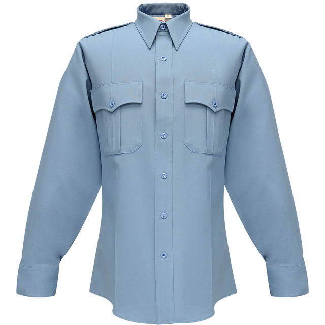 Flying Cross 33W78Z 45 22.0/22.5 36/37 Command Long Sleeve Shirt w/ Zipper & Convertible Sport Collar
