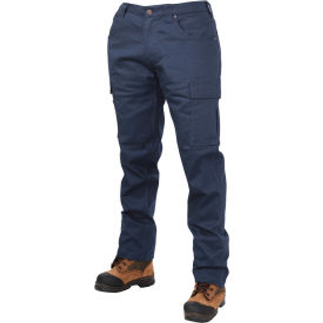 Tough Duck 360° Stretch Waist Flex Twill Cargo Pants 32""L Inseam x 29""-30"" Waist Navy p/n WP101-NAVY-2