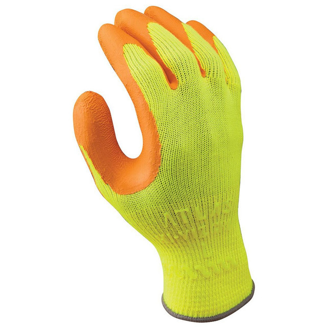 SHOWA 317S-07 Work & General Purpose Gloves; Glove Type: General Purpose ; Lining Material: Cotton/Polyester ; Cuff Style: Knit ; Primary Material: Natural Rubber; Cotton & Cotton Blend ; Coating Material: Rubber ; Coating Coverage: Palm & Fingers