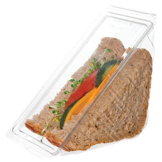 ECO-PRODUCTS, INC. EP-SWH3 Eco-Products PLA Triangular Wedge Sandwich Containers, 3in, Pack Of 500 Containers