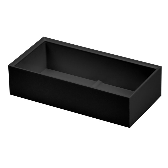 AMAX INCORPORATED Bostitch KT2-WDCUP-BLK  Office Konnect Stackable Wide Accessory Tray, Black
