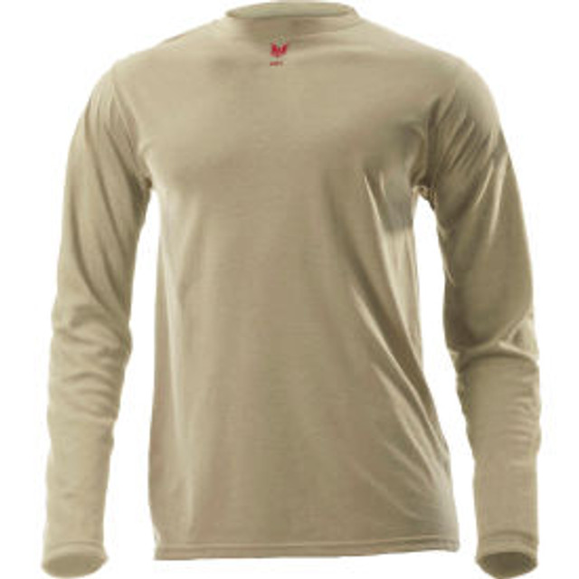 NATIONAL SAFETY APPAREL INC DRIFIRE® Lightweight Long Sleeve FR T-Shirt 3XL-T Desert Sand DF2-CM-446LS-DS-3XLT p/n DF2-CM-446LS-DS-3XT