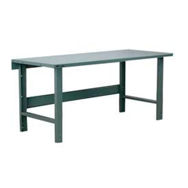 Stackbin Corporation Stackbin 5000 Series Heavy Duty Workbench W/ Steel Square Edge Top 72""W x 36""D Gray p/n HD7236-5000-GY