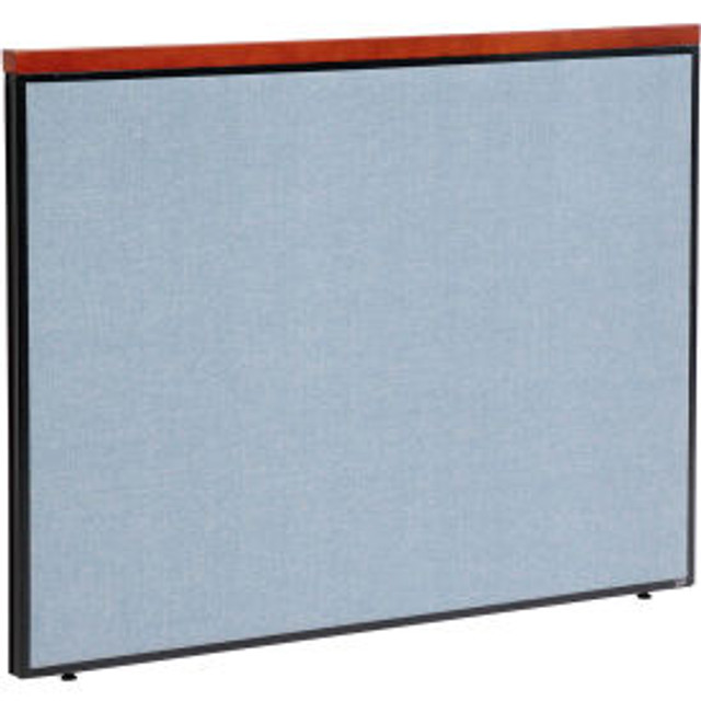 Global Industrial Interion® Deluxe Office Partition Panel 60-1/4""W x 43-1/2""H Blue p/n 277531BL