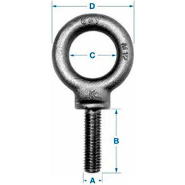 Ken Forging Inc Ken Forging M6 - Eyebolt - Metric - Shoulder Pattern - M6 x 1.00 - Made In USA p/n M6