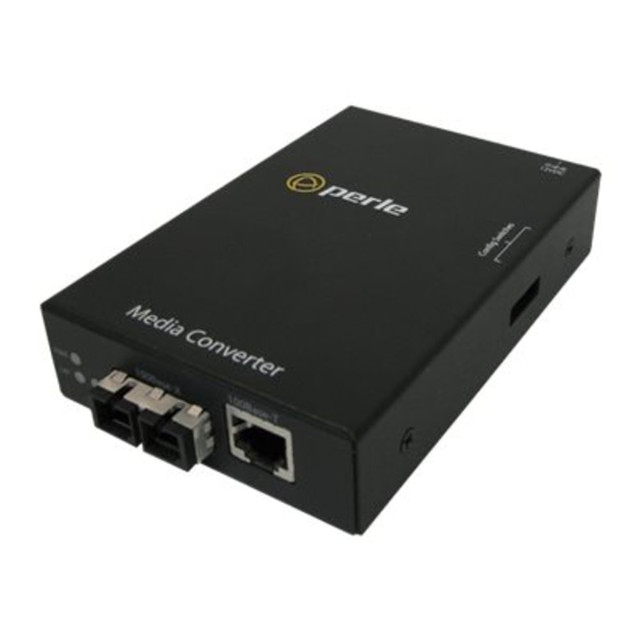 PERLE SYSTEMS 05050234 Perle S-100-S2SC20 - Fiber media converter - 100Mb LAN - 100Base-TX, 100Base-LX - RJ-45 / SC single-mode - up to 12.4 miles - 1310 nm