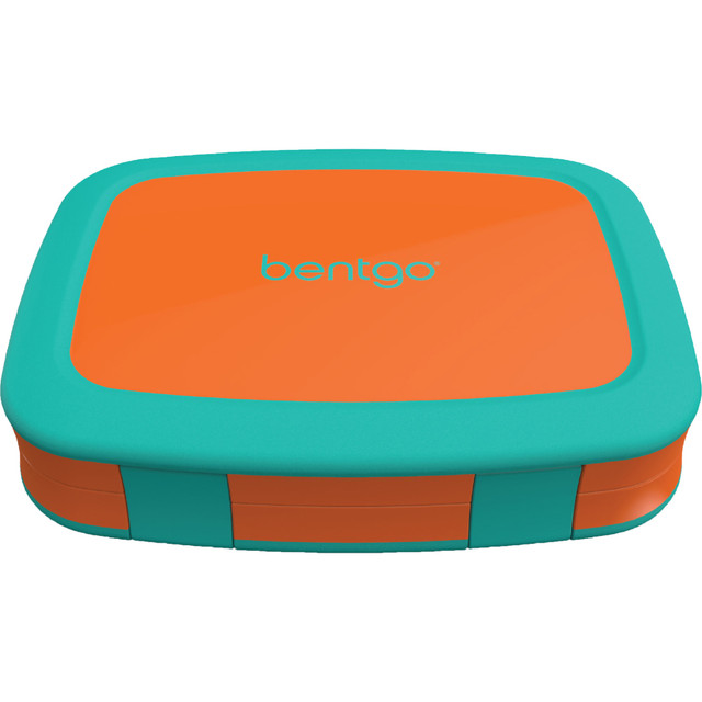 BEAR DOWN CONSULTING BGOBRTS-O Bentgo Kids Brights Lunch Box, 2inH x 6-1/2inW x 8-1/2inD, Orange