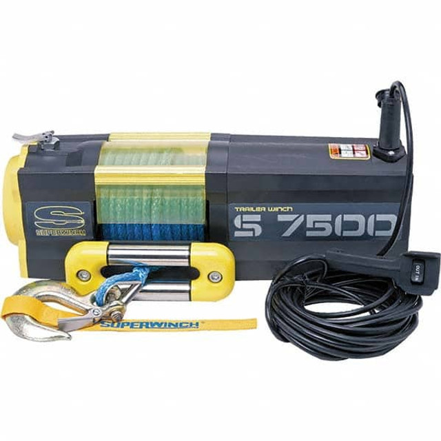 Superwinch 1475201 Automotive Winches; Winch Type: Wire Rope ; Winch Gear Type: Planetary ; Winch Gear Ratio: 249:01:00 ; Pull Capacity: 7500 ; Cable Length: 54 ; Voltage: 12 V dc