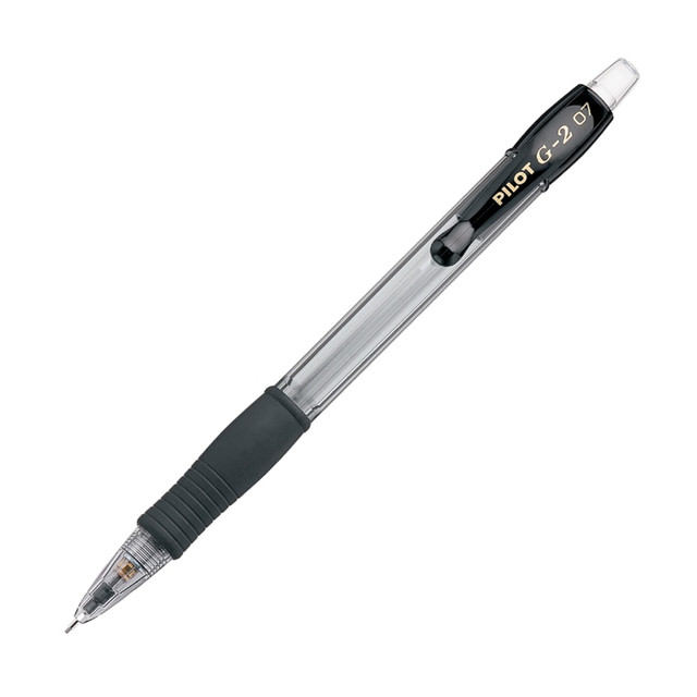 PILOT CORPORATION OF AMERICA 51015 Pilot G-2 Mechanical Pencils, 0.7 mm, Clear Barrel, Pack Of 12