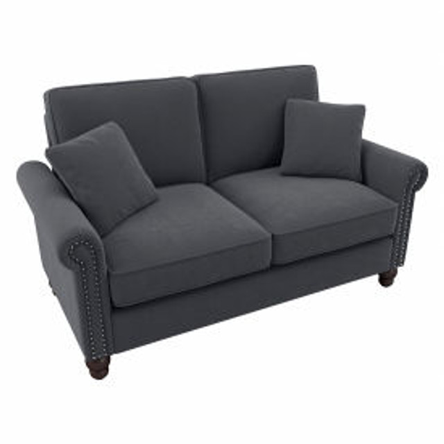 Bush Ind Inc Bush Business Furniture Coventry Loveseat Sofa 61""W x 33-7/16""D x 35-3/4""H Dark Gray p/n CVJ61BDGM-03K