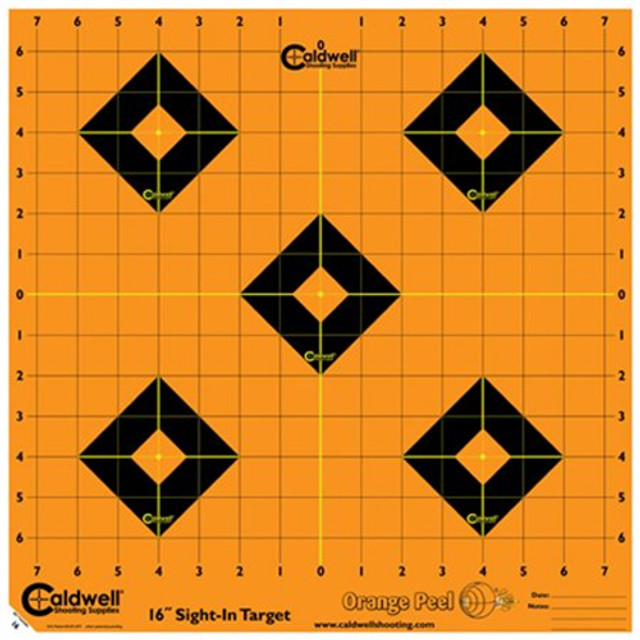 Caldwell 495253 Orange Peel Sight-In Target: 16 in 5 sheets