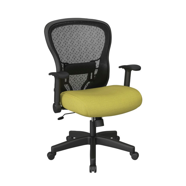 OFFICE STAR PRODUCTS 529-3R2N1F2-5879 Office Star Space Seating 529 Series Deluxe Ergonomic Mesh Mid-Back Chair, Olive