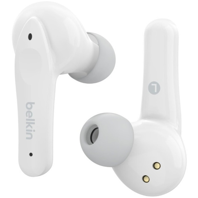 BELKIN, INC. PAC003BTWH Belkin SOUNDFORM Nano Wireless Earbuds for Kids - Stereo - True Wireless - Bluetooth - 32.8 ft - Earbud - Binaural - In-ear - White