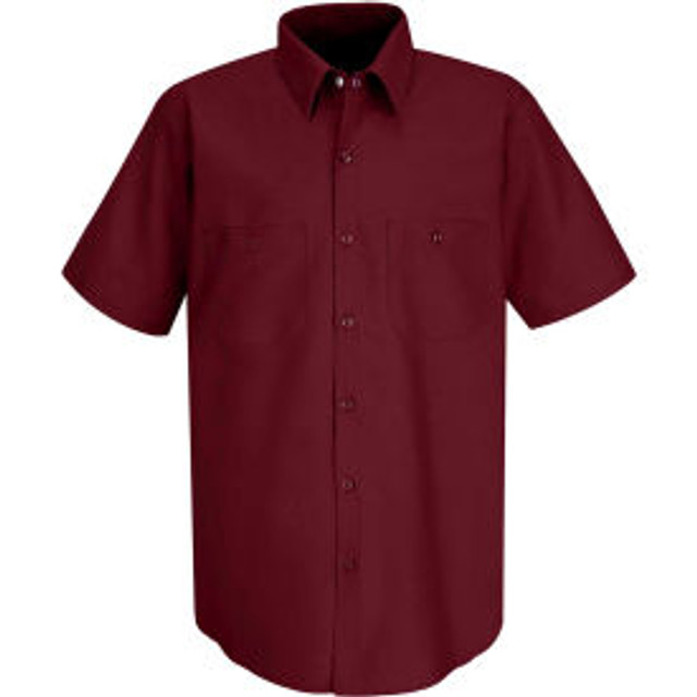 Vf Imagewear Inc Red Kap® Men's Industrial Work Shirt Short Sleeve Burgundy L SP24 p/n SP24BYSSL