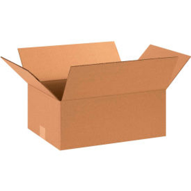 Global Industrial™ Cardboard Corrugated Boxes 15""L x 11""W x 6""H Kraft p/n B68706