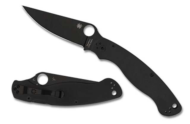 Spyderco C36GPBK2 Military 2 Black G-10 Black Blade