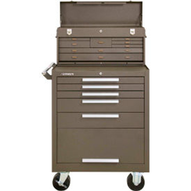 Global Industrial Kennedy® 275XB & 526B 27""W X 18""D X 48-5/8""H 13 Drawer Roller Cabinet & Machinest Chest Combo p/n 534721