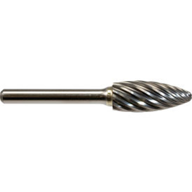 Global Industrial Flame Shaped Bur For Stainless Steel 3""L x 1/4"" Shank Dia. p/n B3137589