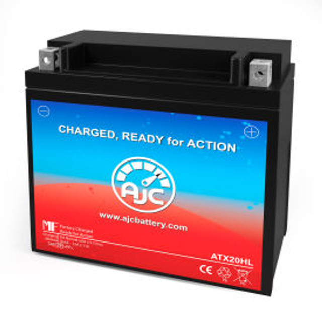 Battery Clerk LLC AJC® Victory Cross Roads Classic LE 1731CC Motorcycle Replacement Battery 2012 12V B p/n AJC-PS-ATX20HL-524908