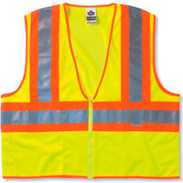 Ergodyne® GloWear® 8230Z Class 2 Two-Tone Vest Lime 4XL/5XL p/n 21329******