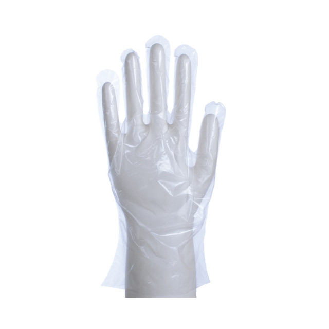DAXWELL GROUP Daxwell F10000177  Embossed Cast Polyethylene Gloves, Small, Clear, 100 Gloves Per Box