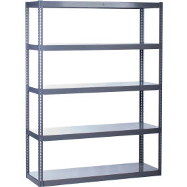 Global Industrial 5 Shelf High Capacity Boltless Shelving Steel deck Starter 72""W x 36""D x 84""H p/n 272141