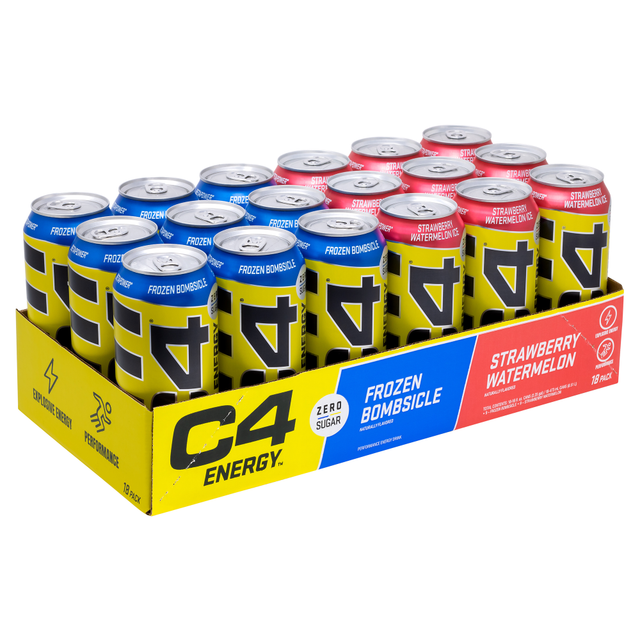 WOODBOLT DISTRIBUTION, LLC C4 842595121179  Energy Drink Variety Pack, 16 Oz, Pack Of 18 Cans