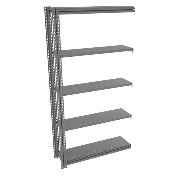 Tennsco ZM7-4212A-5DMGY Steel Boltless Shelving: