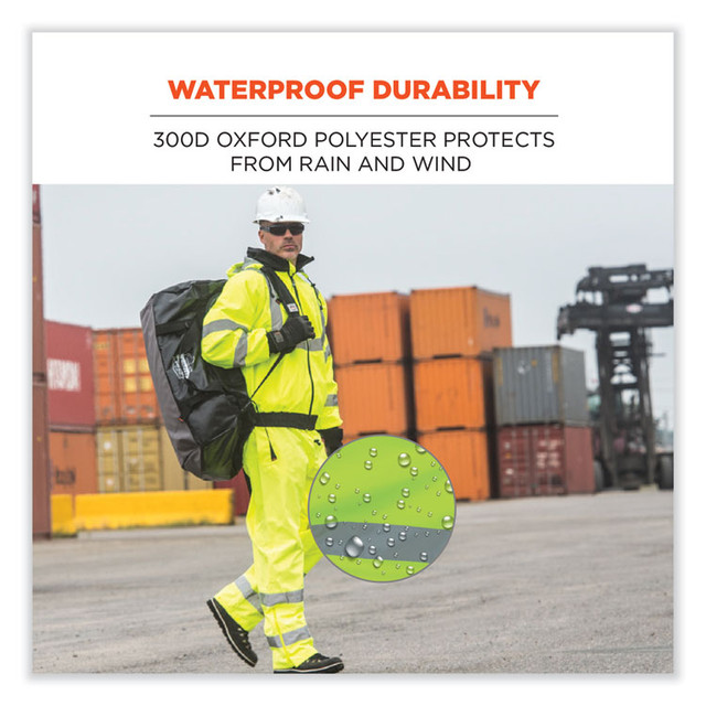 TENACIOUS HOLDINGS, INC. ergodyne® 24425 GloWear 8915 Class E Hi-Vis Rain Pants, X-Large, Lime