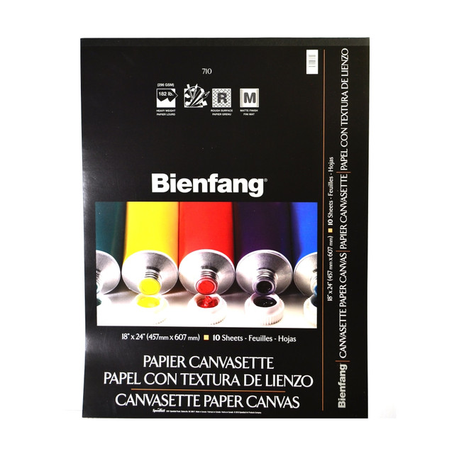 NEWELL BRANDS INC. Bienfang 270157  Canvasette Paper Canvas, 18in x 24in, 10 Sheets Per Pad