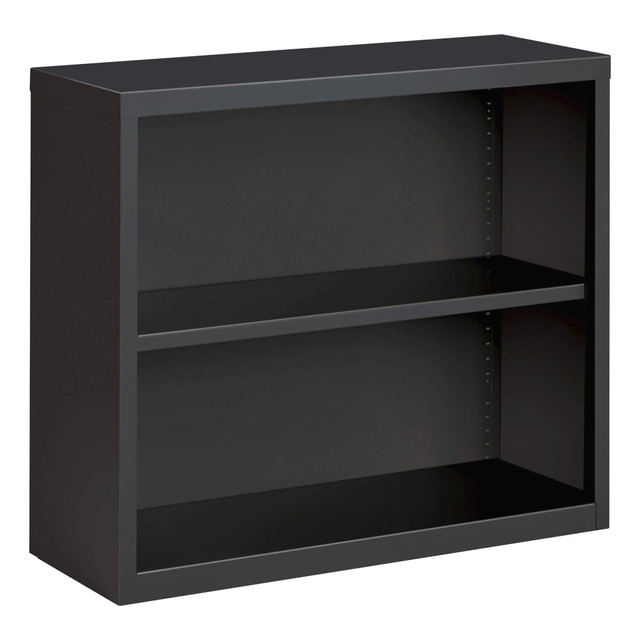 SP RICHARDS Lorell LLR59691  Fortress Steel 2-Shelf Bookcase, Charcoal