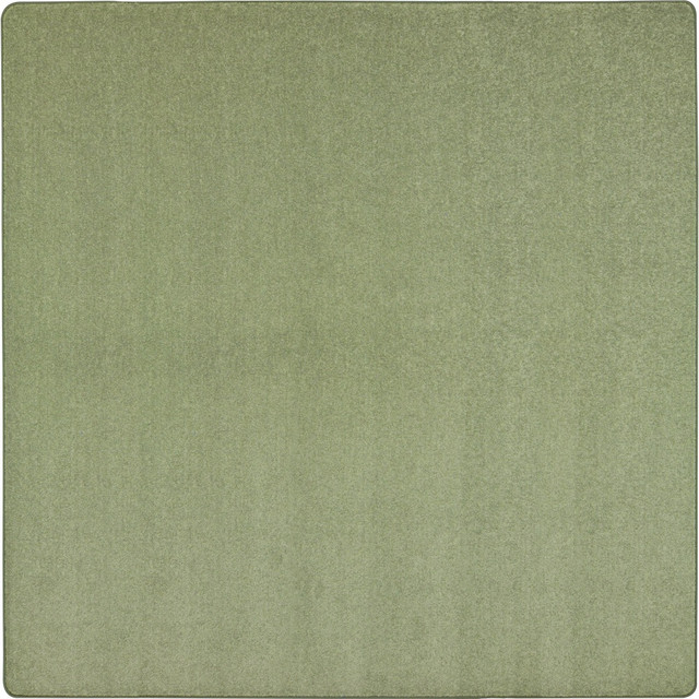 JOY CARPETS & CO. 80P-11 Joy Carpets Kid Essentials Solid Color Square Area Rug, Endurance, 6ft x 6ft, Sage