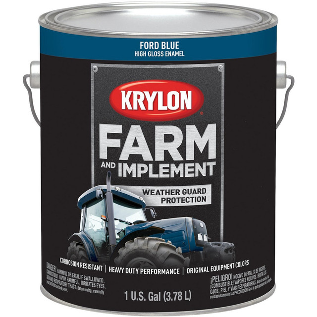 Krylon K01967008 Paints; Product Type: Brush-On ; Color Family: Blue ; Color: Ford Blue ; Finish: High-Gloss ; Applicable Material: Wood; Metal ; Indoor/Outdoor: Outdoor