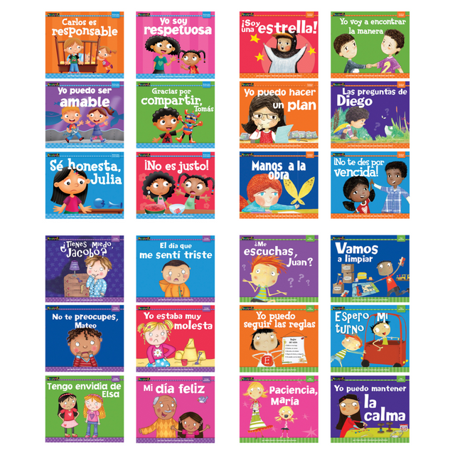 NEWMARK LEARNING NL-3319  MySELF Reader Set, Spanish, Set of 24 Books