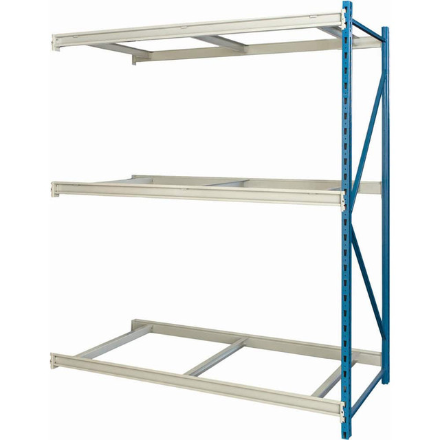 Hallowell HBR7224123-3A-P Storage Racks; Rack Type: Bulk Rack Add-On ; Overall Width (Inch): 72 ; Overall Height (Inch): 123 ; Overall Depth (Inch): 24 ; Material: Steel ; Color: Light Gray; Marine Blue