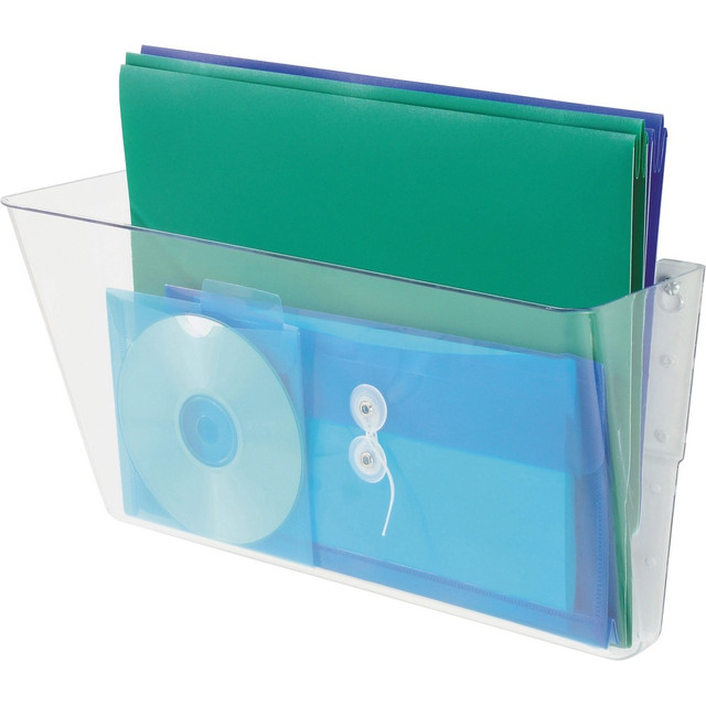 DEFLECT-O CORPORATION 74301 deflecto Single Unit Stackable DocuPockets - 1 Compartment(s) - 7in Height x 16.3in Width x 4in Depth - Wall Mountable - Clear - 1Each