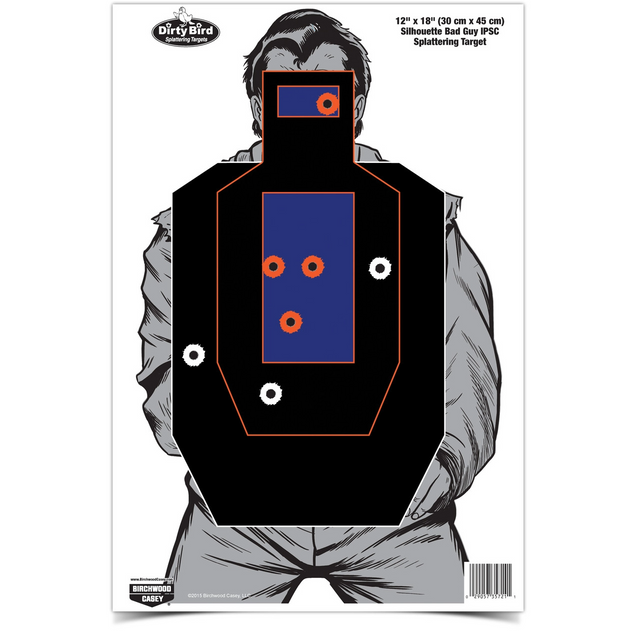 Birchwood Casey BC-35728 Dirty Bird 12 x 18 Bad Guy IPSC Target