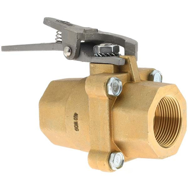 Value Collection BDR-572474-NY Full Port Air Brake Manual Ball Valve: 1-1/4" Pipe, Full Port