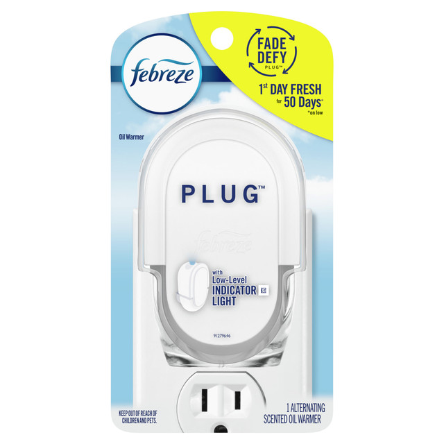 Febreze PLUG cleans away odors, instead of simply covering them up. Simply plug into any outlet to clean away stinks with a variety of fresh scents.  Cleans away odors rather than just masks them and leaves behind a light, fresh scent.  Get up to 1200 hours of freshness (on low setting) from 1 Febreze PLUG odor eliminator refil.  Febreze PLUG (formerly Febreze NOTICEables) air freshener refills are compatible with most versions of Febreze plug warmers.  Just plug into any outlet to start cleaning away your tough stinks-in the kitchen, mud room, or even pet odors.