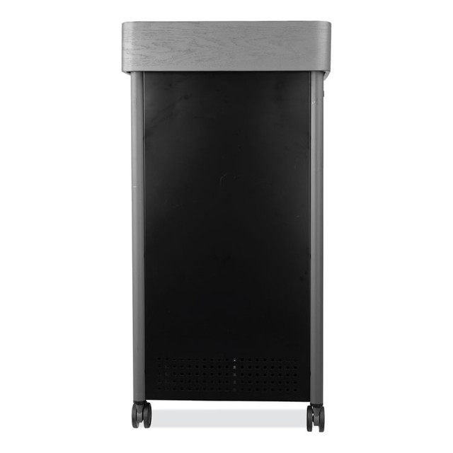 NATIONAL PUBLIC SEATING Oklahoma Sound® GSL Greystone Lectern, 23.5 x 19.25 x 45.5, Charcoal Gray