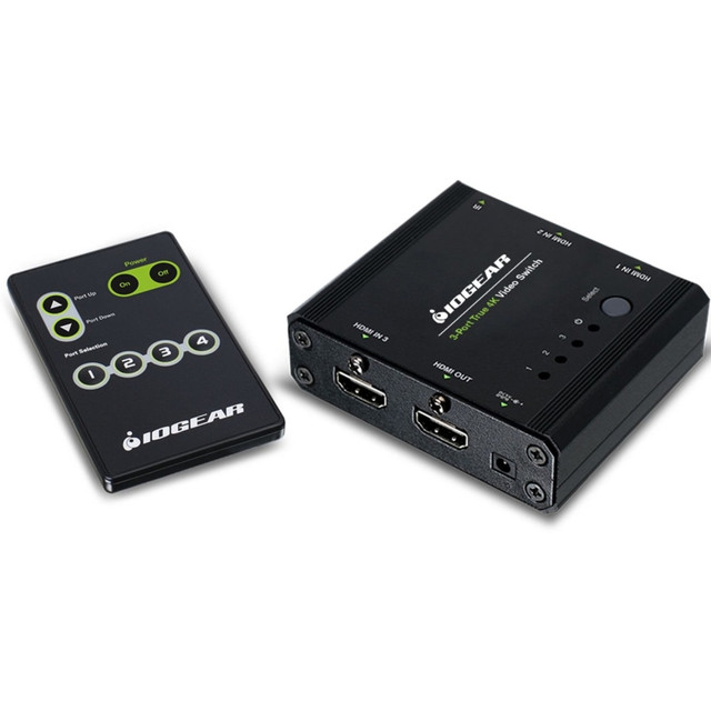 ATEN TECHNOLOGIES GHSW8431 IOGEAR 3-Port True 4K Switch with HDMI Connection - 4096 x 2160 - 4K - 2 x 1 - Display - 1 x HDMI Out ATEN TECHNOLOGIES GHSW8431 IOGEAR 3-Port True 4K Switch with HDMI Connection - 4096 x 2160 - 4K - 2 x 1 - Display - 1 x HDMI Out