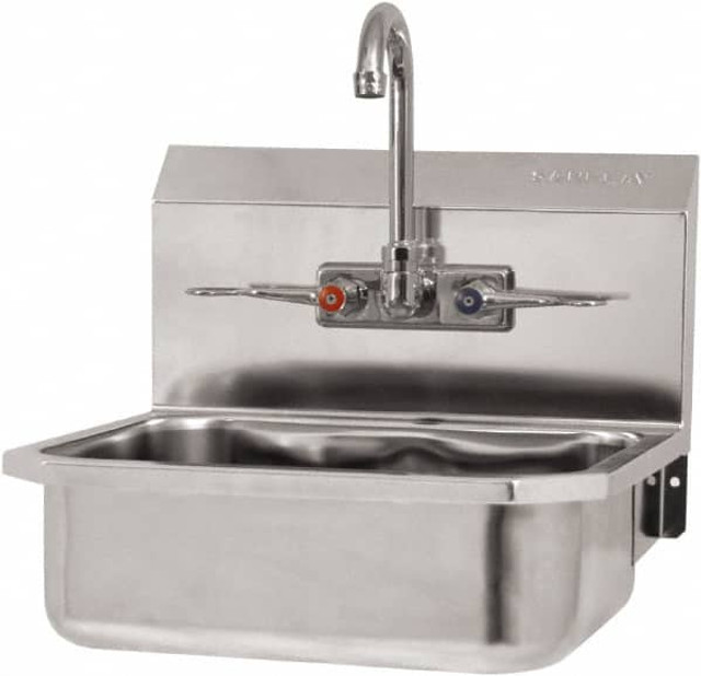 SANI-LAV 605FL Hand Sink: Wall Mount, 304 Stainless Steel